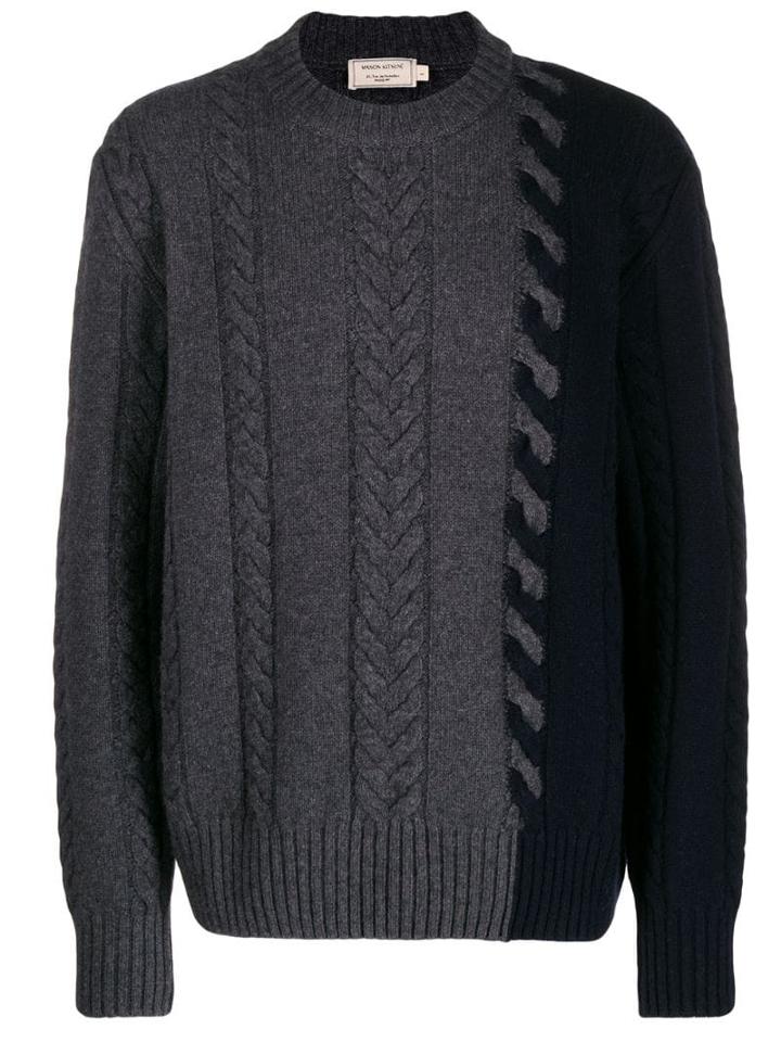 Maison Kitsuné Cable-knit Jumper - Grey