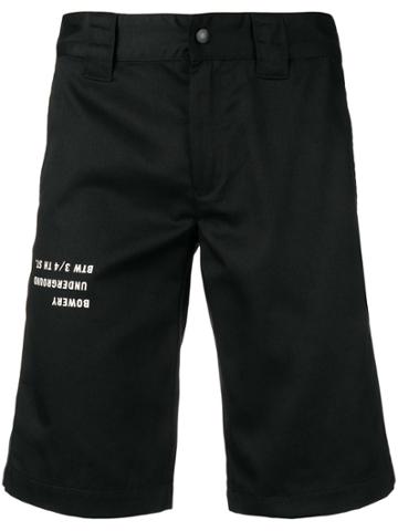 Upww Side-stripe Shorts - Black