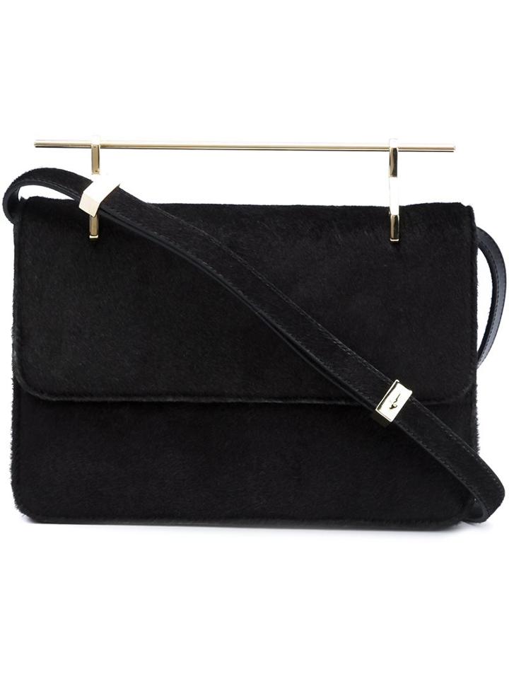 M2malletier Pony Hair Shoulder Bag, Women's, Green