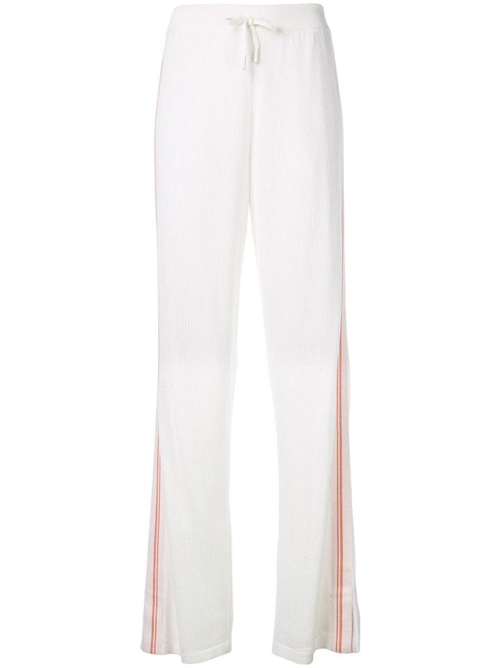Bally Crochet Tracksuit Trousers - White