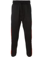 Diesel Side Stripe Track Pants, Men's, Size: Xl, Black, Polyester/cotton/viscose