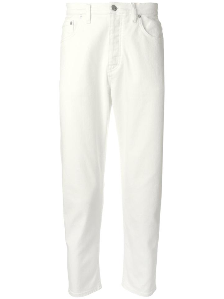 Harmony Paris Slim Cropped Jeans - White