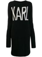 Karl Lagerfeld Karl Oui Long Jumper - Black