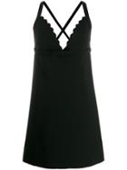 Miu Miu Short Crisscross Dress - Black