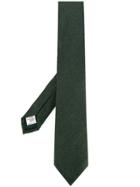Canali Woven Classic Tie - Green