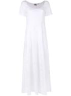 Aspesi - Flared Maxi Dress - Women - Linen/flax - 44, White, Linen/flax