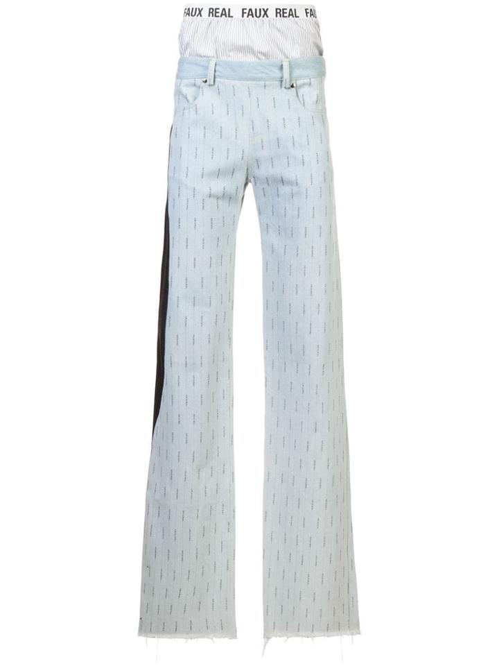 Maison The Faux Boxer Short Trousers - Blue