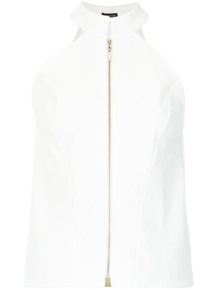 Ann Demeulemeester Tulle Sleeve Top - Black