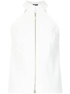 Ann Demeulemeester Tulle Sleeve Top - Black