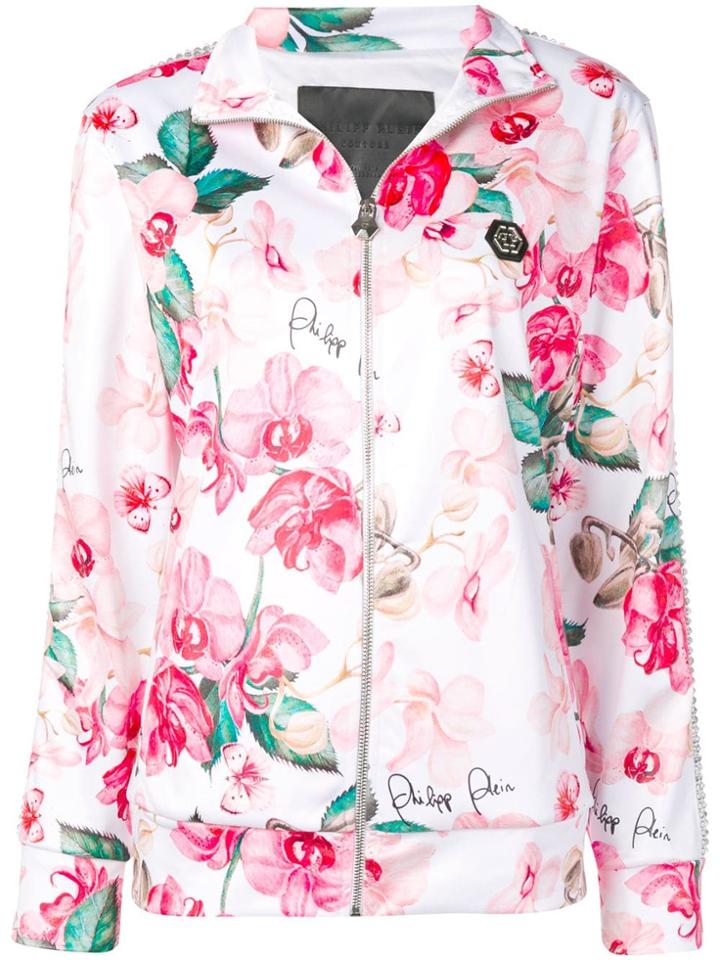 Philipp Plein Flowers Track Jacket - White