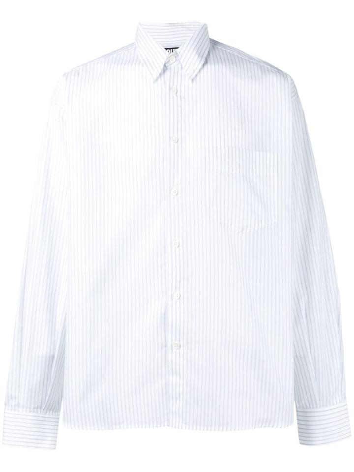 Jacquemus Simon Striped Shirt - Blue