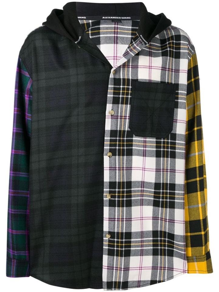 Alexander Wang Patchwork Shirt Jacket - Black