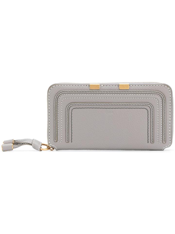 Chloé Marcie Long Wallet - Grey