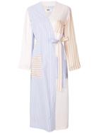 Mm6 Maison Margiela Bicolour Long Striped Jacket - Multicolour