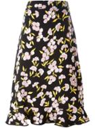 Marni Flower Print A-line Skirt