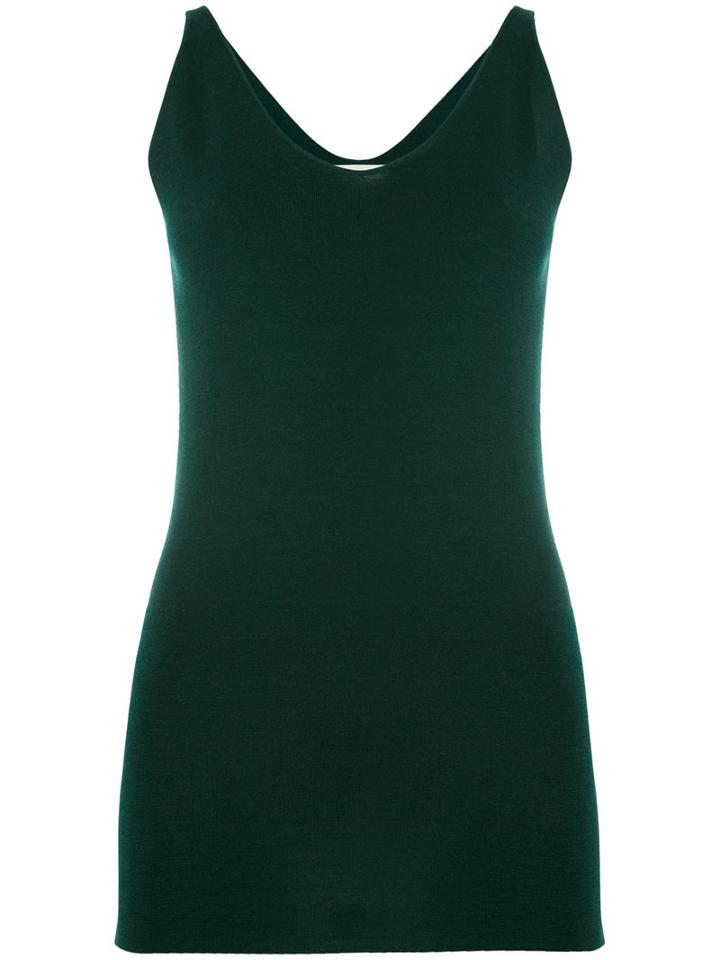 Studio Nicholson Long Tank Top, Women's, Size: 1, Green, Merino