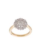 Marchesa 18kt Yellow Gold Diamond Floral Band