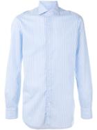 Barba - Striped Shirt - Men - Cotton - 42, Blue, Cotton