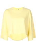 R13 Cropped Venice T-shirt - Yellow