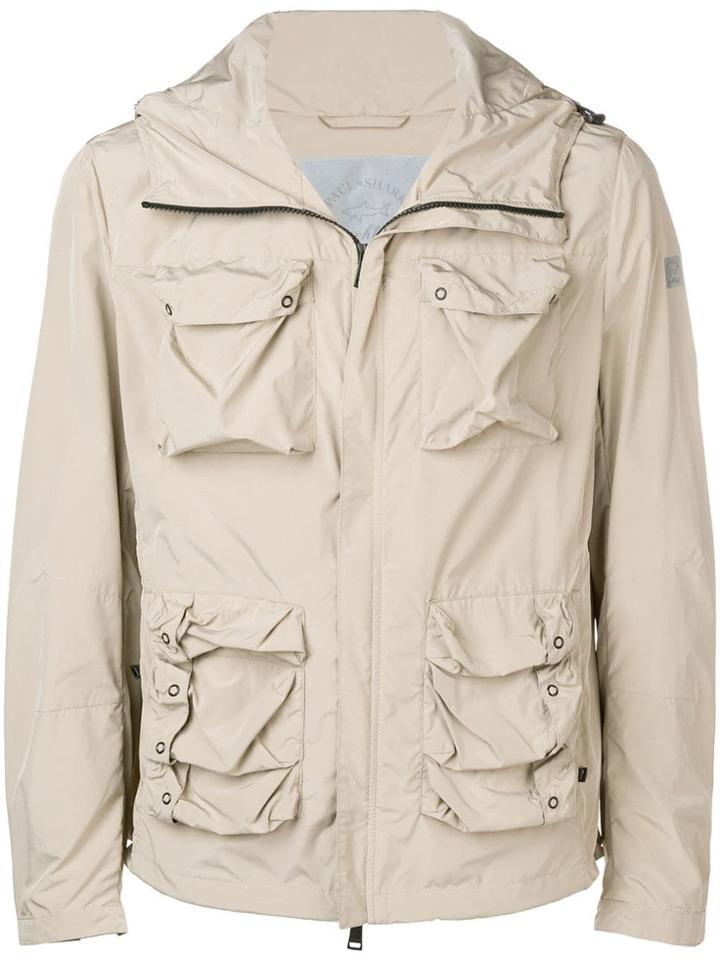 Paul & Shark Military Hooded Jacket - Neutrals