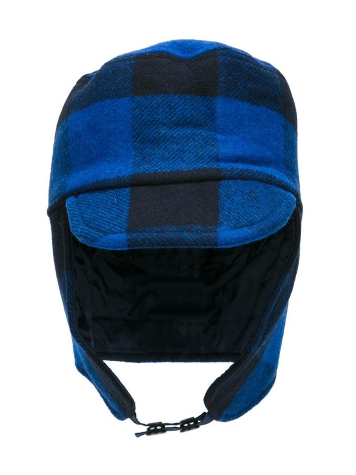 Stella Mccartney Kids 'checks' Hat, Boy's, Size: 50 Cm, Black