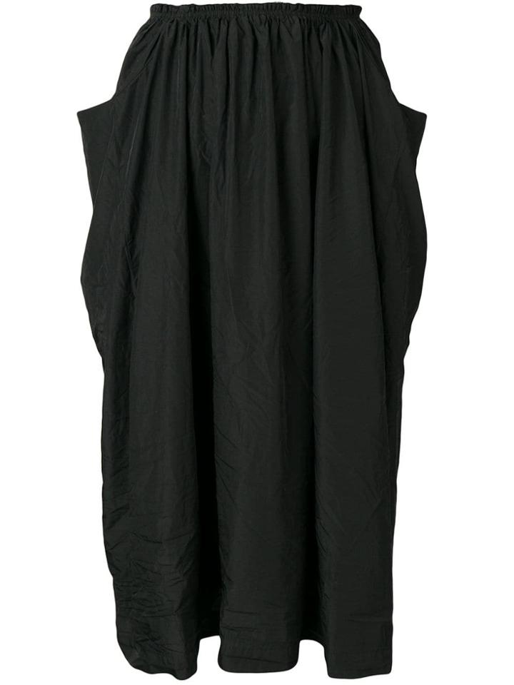 Comme Des Garçons Comme Des Garçons Drapey Skirt - Black