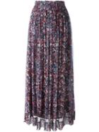 Iro Printed Maxi Skirt, Women's, Size: 40, Silk/polyester/spandex/elastane