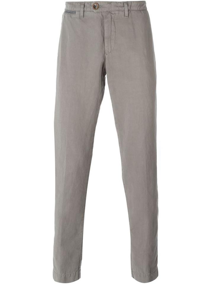 Eleventy Chino Trousers, Men's, Size: 36, Nude/neutrals, Cotton/linen/flax
