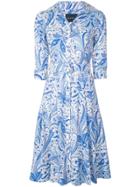 Samantha Sung Audrey Paisley Dress - Blue