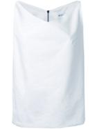 Maticevski - Rear Zip Top - Women - Linen/flax - 8, White, Linen/flax
