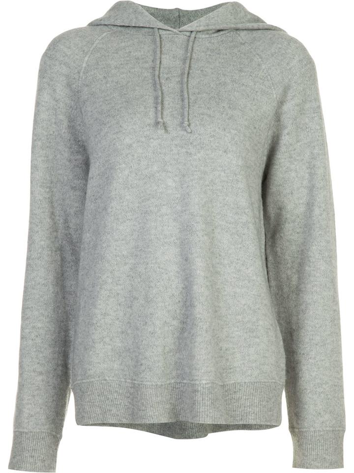T By Alexander Wang Hooded Sweatshirt, Women's, Size: Medium, Grey, Cashmere/wool