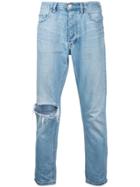 Ex Infinitas Classic Slim Cropped Jeans - Blue