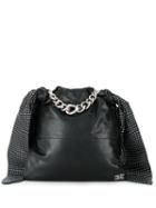 Ermanno Scervino Polka Dot Detail Tote Bag - Black