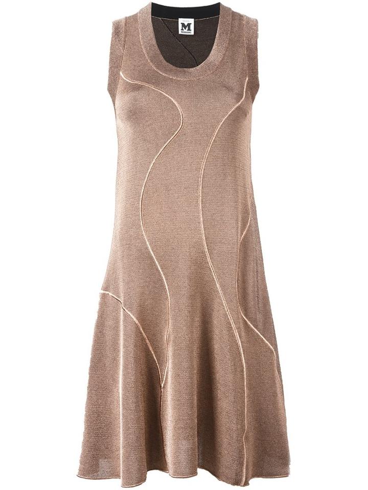 M Missoni Metallic Effect Knit Dress, Women's, Size: 42, Pink/purple, Viscose/polyamide/cotton/metallic Fibre