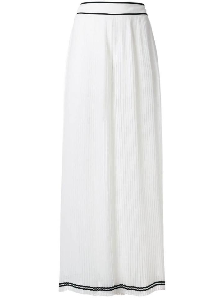Philosophy Di Lorenzo Serafini Pleated Flared Trousers - White