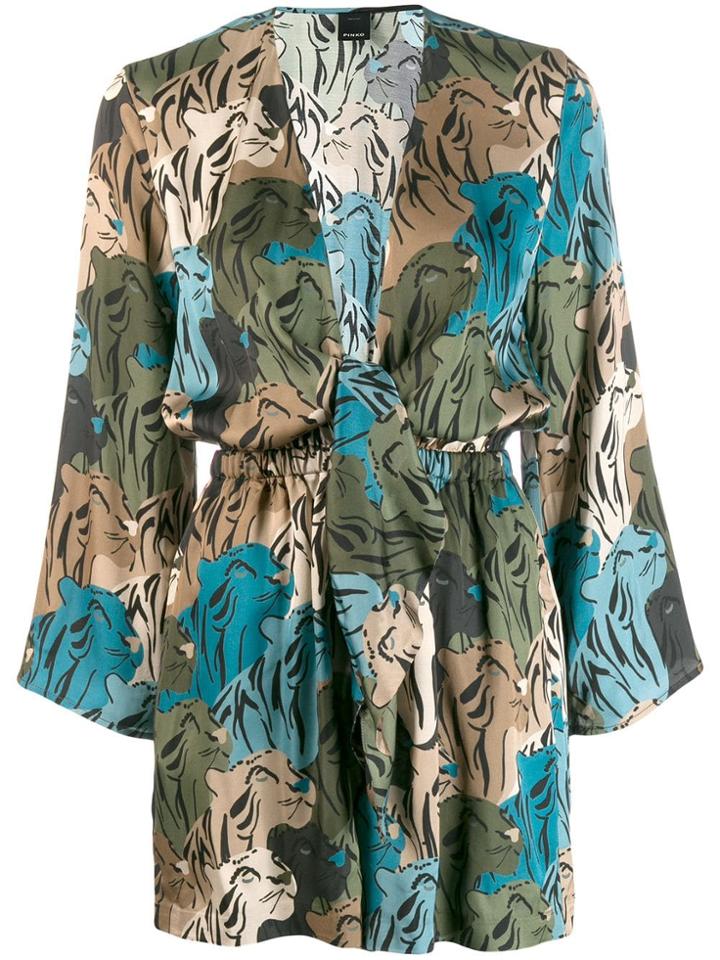 Pinko Floral Playsuit - Green
