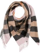 Burberry The Burberry Bandana In Check Cashmere - Brown