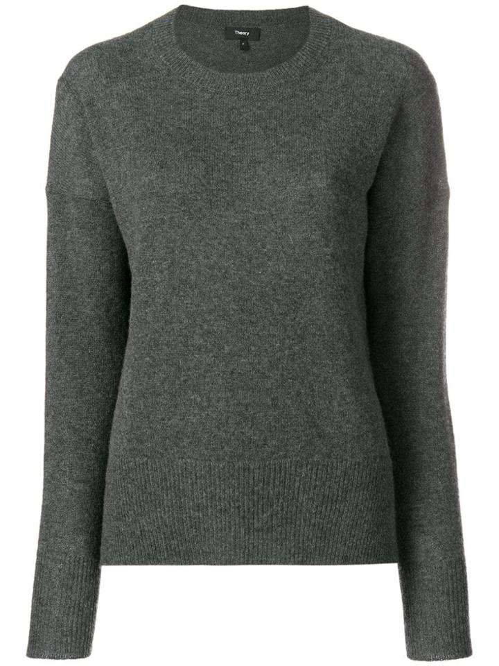 Theory Cashmere Slouchy Sweater - Grey