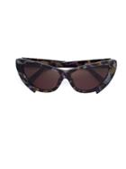 Fakbyfak - Camouflage Print Sunglasses - Women - Acetate - One Size, Brown, Acetate