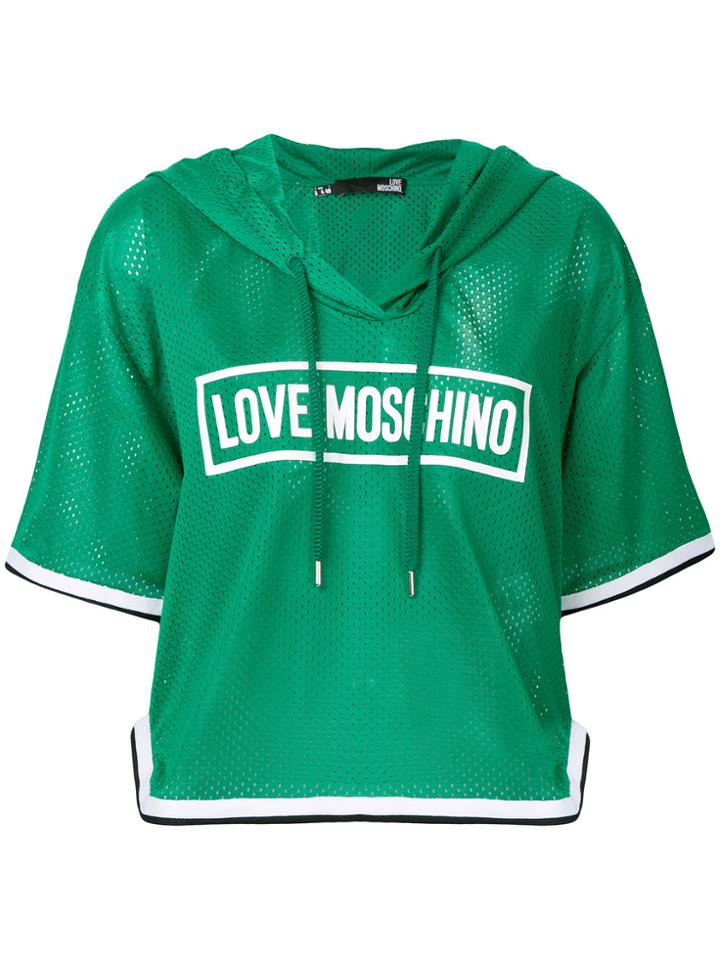 Love Moschino Hooded T-shirt - Green