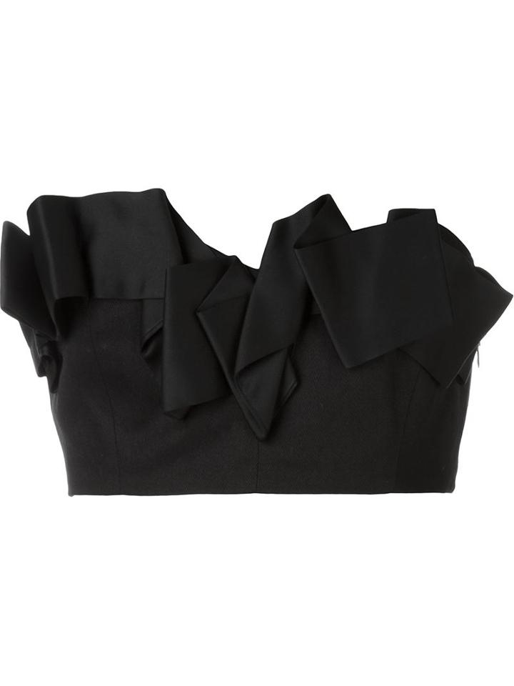 Caitlin Price Ruffle Zip Bandeau