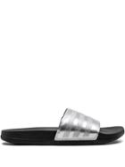Adidas Adilette Comfort Slides - Metallic