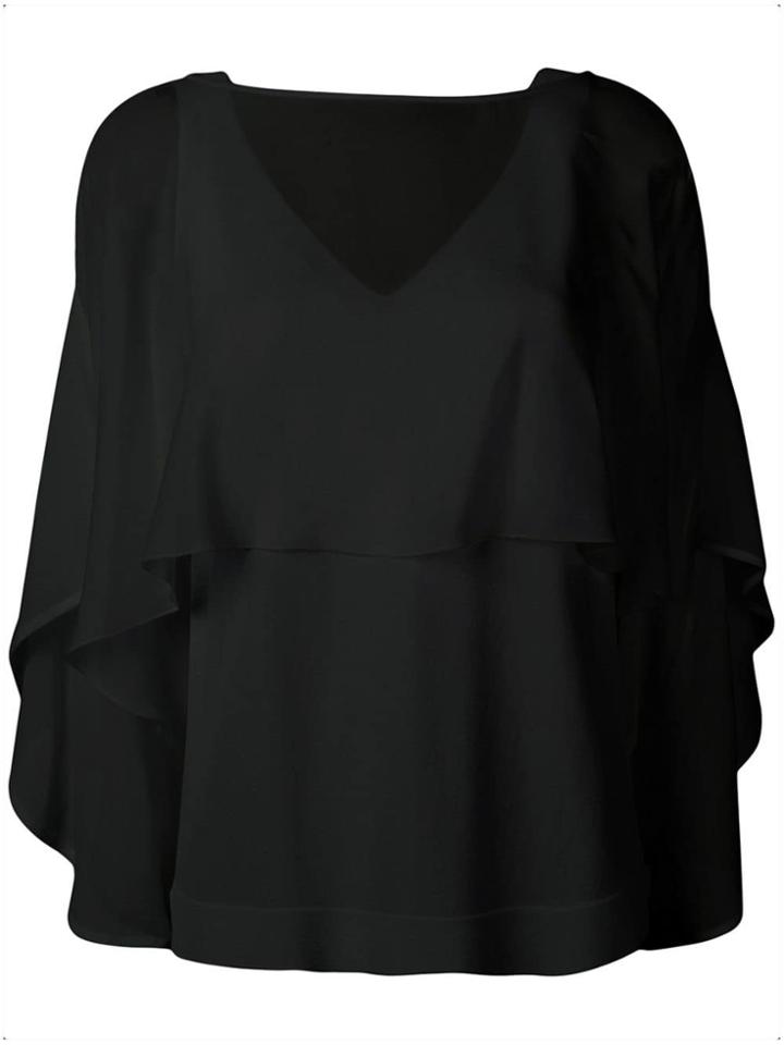 D.exterior Sheer Bouse - Black