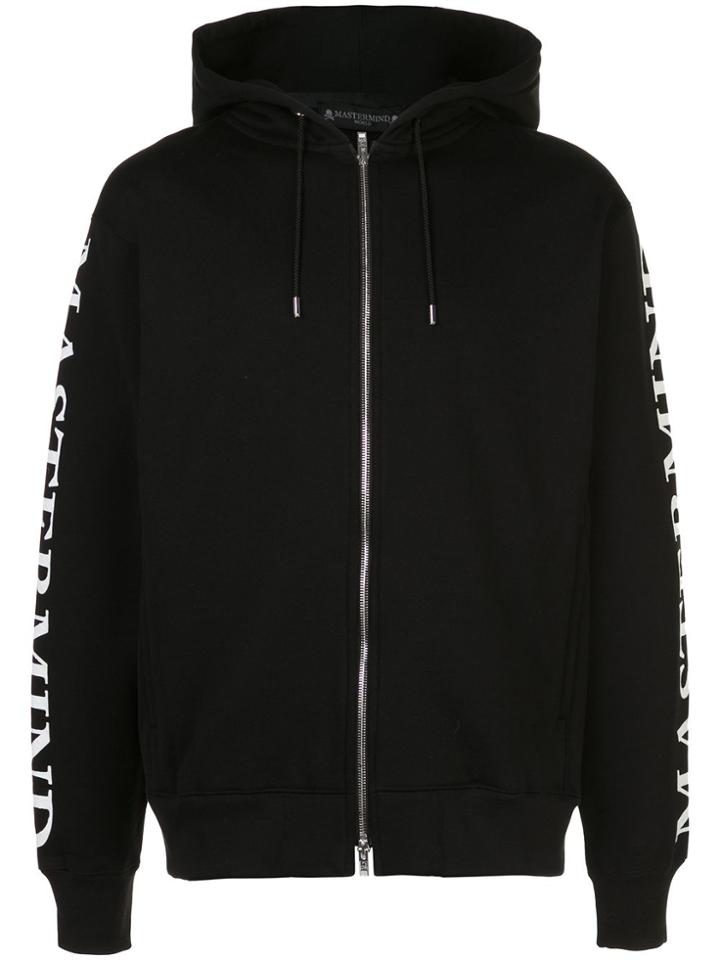 Mastermind Japan Skull Print Zip-up Hoodie - Black
