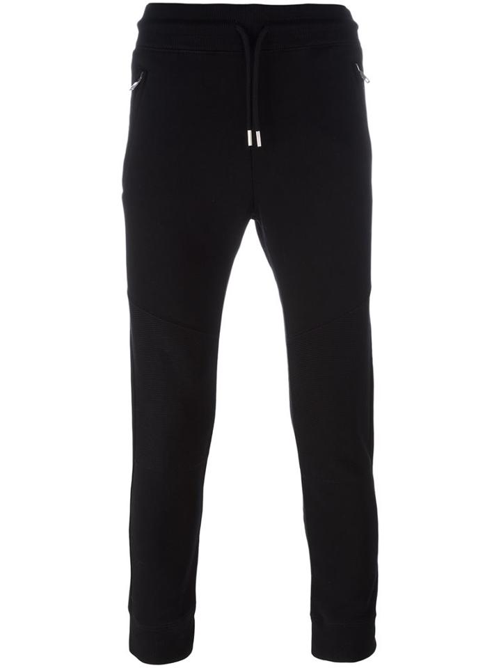 Diesel Drawstring Waistband Sweatpants, Men's, Size: Large, Black, Cotton/polyester