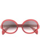 Oscar De La Renta Regina Sunglasses - Red
