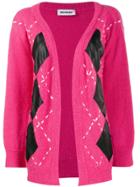 Brognano Argyle Knit Cardigan - Pink
