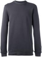 Damir Doma Wim Open Seam Ring Sweatshirt, Men's, Size: Xl, Grey, Cotton
