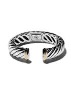 David Yurman 18kt Yellow Gold Accented Sculpted Cable Cuff Bracelet -