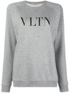 Valentino Logo Print Sweatshirt - Grey